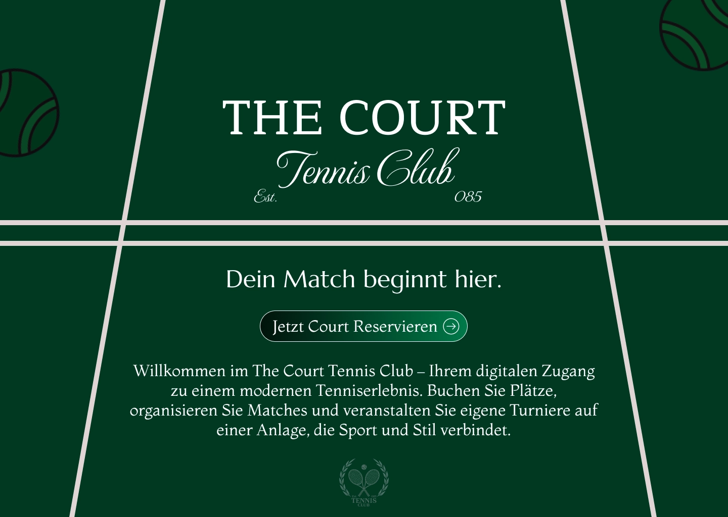 The Court Tennis Club Website