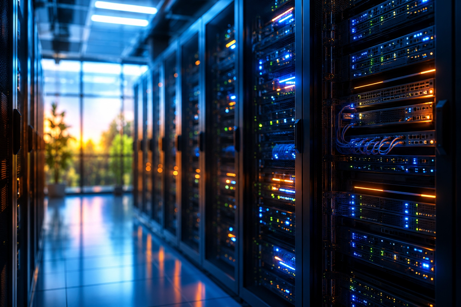 Ein Bild von Servern zum Website Hosting